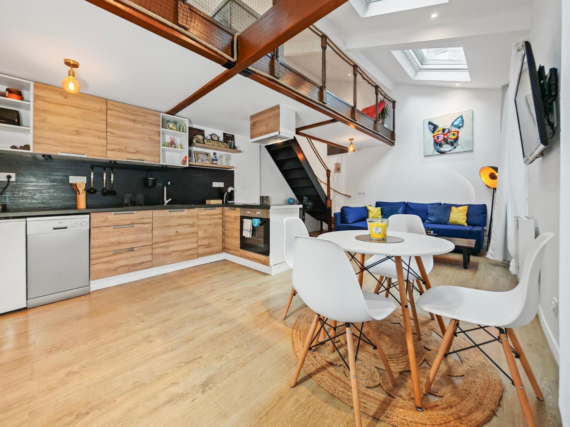 Loft Duplex A 2 Min De Paris - Parking Gratuit